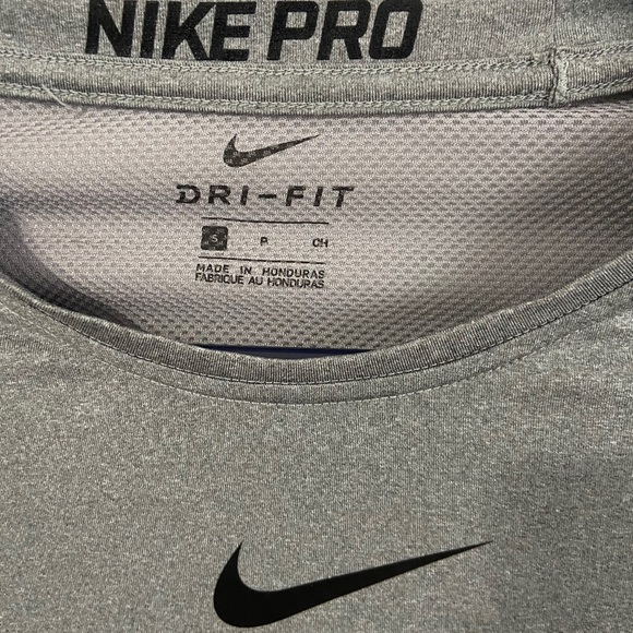 Nike Mens Dri-FIT Grey/Black Shirt size small - Picture 2 of 7